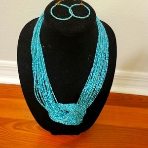 Necklace and earrings